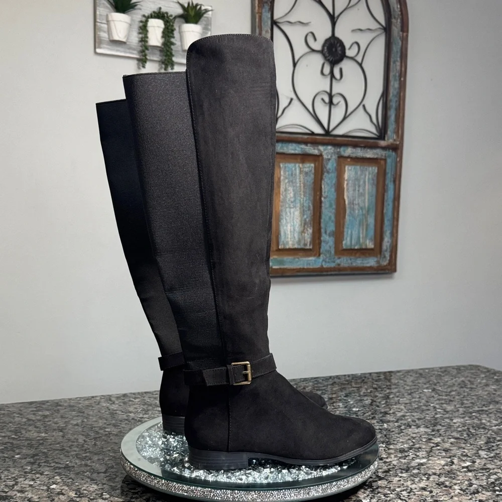 Style & Co. Kimball Black Over the Knee Boots NEW 6